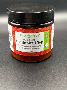 Sky Organics 100% Pure Bentonite Clay - acne prone/oily skin detoxifying 4oz